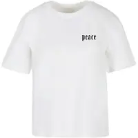 Miss Tee Camiseta De Manga Curta Girls Peace Hand
