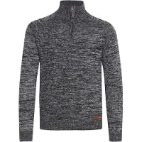Blend Pullover 'Danovan' castanho / cinzento-prateado / vermelho / mosqueado preto