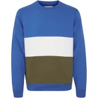 Blend Sweatshirt azul / oliveira / branco