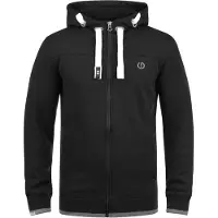 !Solid Casaco em moletão 'Benjamin' cinzento-prateado / preto / branco