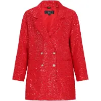 Faina Blazer vermelho