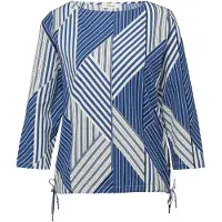 s.Oliver Camisa azul / azul escuro / branco