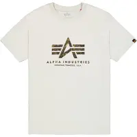 Alpha industries Camisa mel / cinzento claro / preto