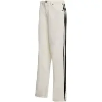 Adidas Calças Jeans FIREBIRD TRACK PANT DENIM mulheres - Branco - US 28 / 30
