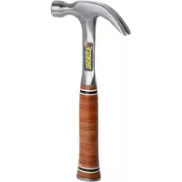 Estwing E12C Curved Claw Hammer EWEE12C Stacked Leather Grip, martelo de carpinteiro 340 gramas