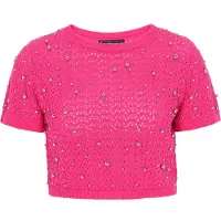 Faina Pullover 'Festive' rosa / prata