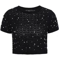 Faina Pullover 'Festive' preto