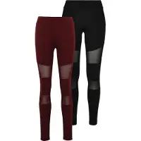 Urban Classics Leggings vermelho rubi / preto