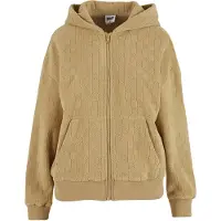 Urban Classics Moletom Com Fecho Jacquard Velvet Oversized