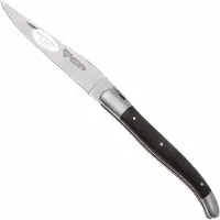 Laguiole En Aubrac Terre d'Aubrac, Double Stainless Steel Bolsters, Brushed Finish, navalha, 12 cm