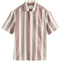 Next Camisa ecru / azul / oliveira / melancia