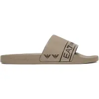 EA7 unisex. 7X000110_AF15128 Chinelos Tape Slide bege (41), Plano, Nenhum, Beachwear, PVC