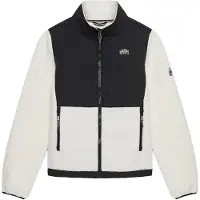 Superdry para mulher. W5012072A Casaco Fleece Hybrid Trekker branco (XXL), Casual, Polister Reciclado