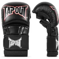 TAPOUT Luvas de desporto 'Brawl' vermelho / preto / branco