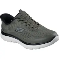 SKECHERS Sapatilhas baixas cinzento escuro
