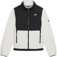 Superdry para mulher. W5012072A Casaco Fleece Hybrid Trekker branco (XL), Casual, Polister Reciclado