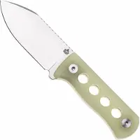 QSP Knife Canary QS141-K1 Stonewashed 14C28N Glow In The Dark, faca de pescoço