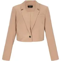 Faina Blazer bege escuro