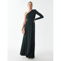 SAVEL Vestido 'Tina' verde escuro