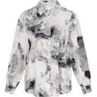 Usha Blusa cinzento / greige / cinzento claro / preto