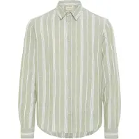 Blend Camisa 'BHBobby' verde claro / offwhite