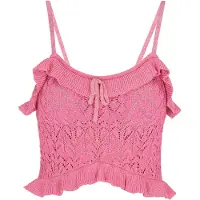 Faina Top de malha 'Festive' ouro / rosa