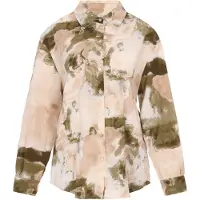 Usha Blusa bege / creme / oliveira