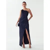 BWLDR Vestido de festa 'Brodey' azul escuro