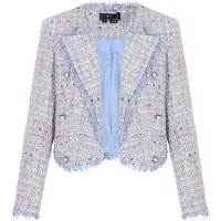 Faina Blazer 'Festive' azul claro / cor-de-rosa / branco