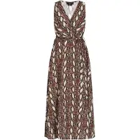 Faina Vestido creme / castanho / preto