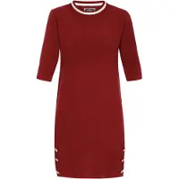 Dreimaster Maritim Vestido vermelho escuro / branco