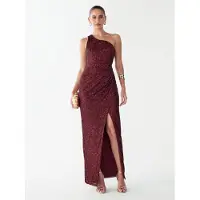 BWLDR Vestido de festa 'Brodey' vermelho escuro