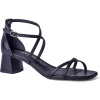 Martinelli para mulher. S051-B431PY Sandálias em pele Vettabbia preto (41), Couro, 5 a 8cm, Fivela, Casual, Clássico