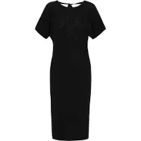 Dreimaster Vestido de malha preto