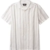 Clean Cut Copenhagen Camisa 'Evald' ecru / castanho / preto
