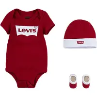 Levi's Kids Macacão/Body 'Classic' vermelho / branco