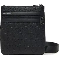 Armani Exchange para homem. XM000579AF12133UC001 Saco de ombro com logótipo integral preto (OSFA), Casual, Poliéster