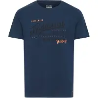 Blend Camisa azul noturno / laranja / preto / branco