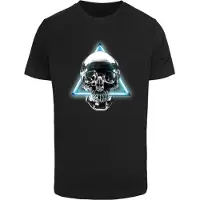 Mister tee Camisa 'Neon Skull' mistura de cores / preto