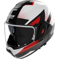 Nolan N120-1 CICLONE Capacete Branco/Preto/Vermelho XL