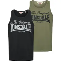 Lonsdale Camiseta Sem Mangas Moston 2 Unidades
