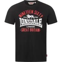 Lonsdale Camisa 'Kilchoan' vermelho / preto / branco