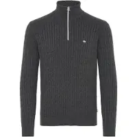 Kronstadt Pullover ' KSCall half zip ' cinzento