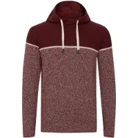 Indicode Pullover 'Lynde' bordeaux / avermelhado / offwhite