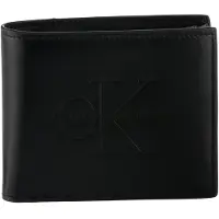 Calvin Klein Carteiras 'Smooth Monologo Coin Pocket' preto