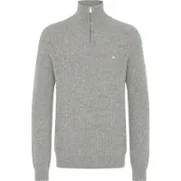 Kronstadt Pullover ' KSDoors half Zip ' cinzento claro