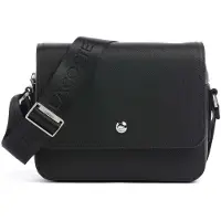 Lacoste Mala de ombro 'Petit sac messenger Homme Langon Petit Piqué Noir' preto