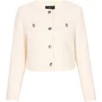 Faina Blazer 'Festive' rosa pastel / branco lã