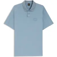 BOSS para homem. 50559146 Polo Relaxed Fit azul claro (L), Casual, Algodão, Manga curta