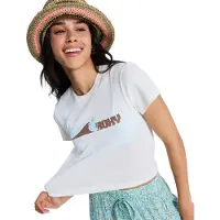 Roxy Top De Manga Curta Beach Love